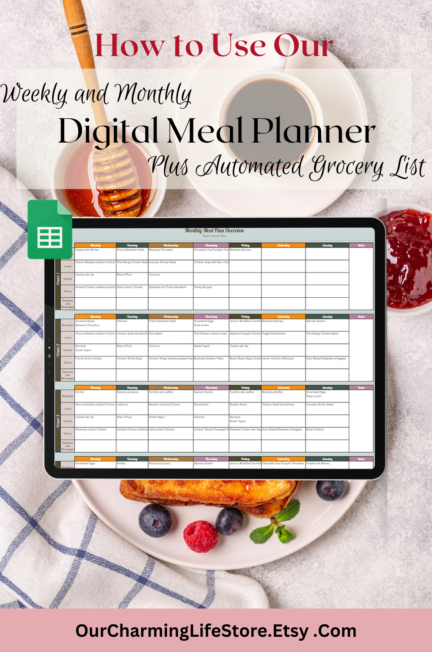 How to use the digital meal Planner